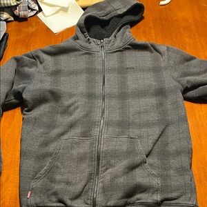 Vans Charcoal Plaid Hooded Jacket
